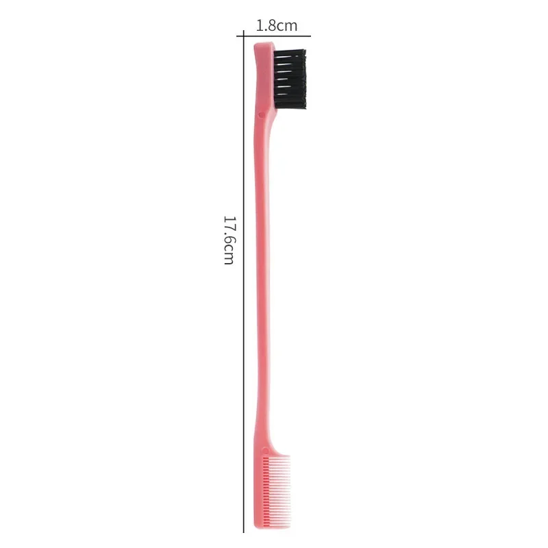 New Hot Selling High Quality Eyebrow Eyelash Double Sided Edge Control Hair Comb Hair Styling Hair Brush Mini Hair Brush 5