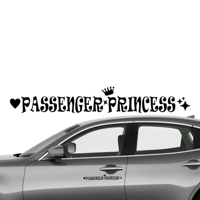 Autocollant de voiture de décalcomanie de princesse de passager, autocollant  en vinyle drôle créatif, garniture imperméable, accessoires de décoration -  AliExpress
