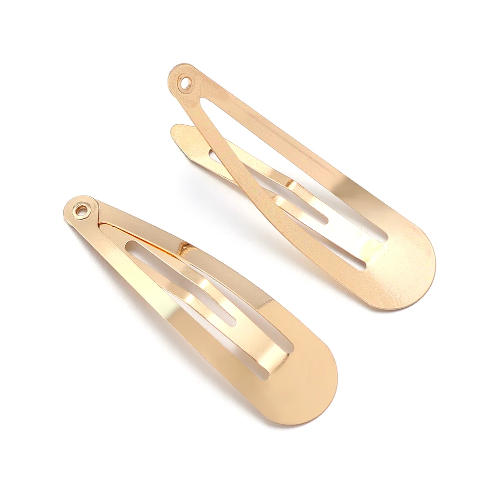 50 teile/los Metall Haar Clips 30/40/50/60/70/80mm Wasser Tropfen BB Haar Clips Haarnadeln Barrettes Für DIY Mode Haar Zubehör – Detail 9