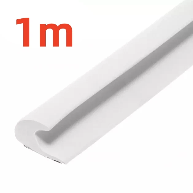 Bande Dérivation Pluie J Shape 5m - Caoutchouc Blanc Pour Véhicules | Étanchéité Et Anti-bruit