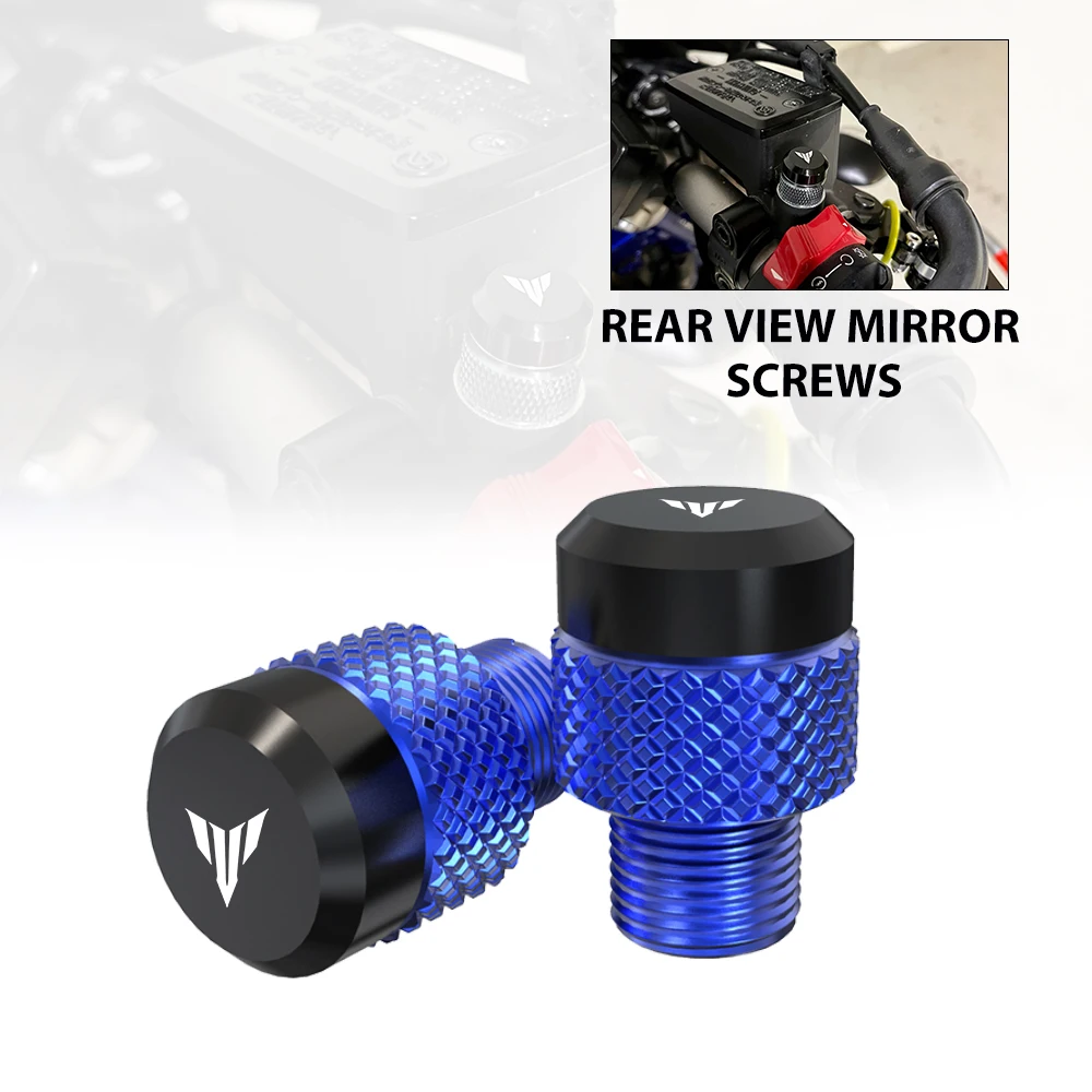 

Алюминиевые зеркальные запорные болты для Yamaha MT 07 09 10 MT10 FZ09 FZ07 MT07 MT09 SP Аксессуары для мотоцикла M10 * 1,25 CNC