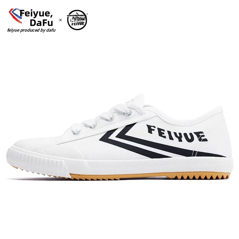 Feiyue Upaded Athletic Canvas oes Spor Casual Low Top round Toe Flat Heel Rubber Outsole Anti-Slip Couple Sneakers