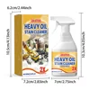 100ml Heavy Oil Cleaner Kitchen Oil Stain Powerful Degreaser Oil Stains Remover Cleaning Grills Oven Home Cooktop Cleaning Spray 2