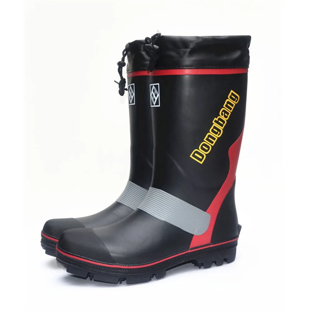 Fishing Boots Anti-slip Waterproof Spike Sole Rubber Rock Fishing Shoes High Rain Boots Toe Protection Hunting Shoes