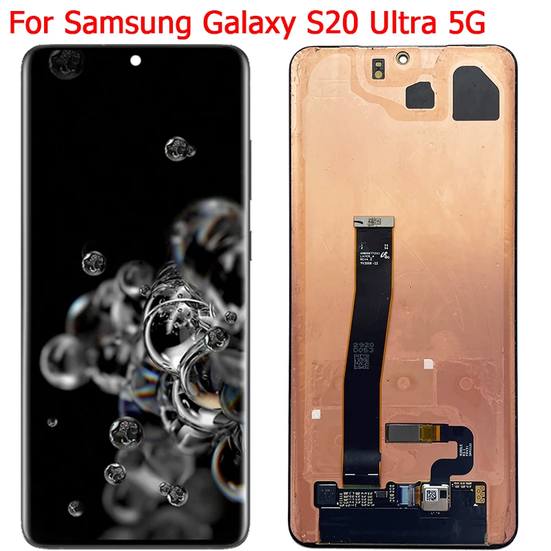 Per Samsung S20 Ultra G988F Display Lcd 6.9 "S20 Ultra 5G G988B/Ds Display Lcd Screen Digitizer Touch Panel