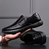 New Men's Leather Shoes Comfortable Casual Shoes Leather Shoe Business Driving Soft Leather Black Driving  Designer Shoes Men 2