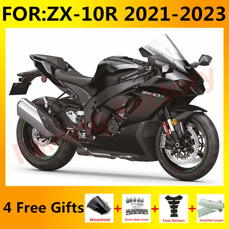 

New ABS Whole Motorcycle Fairings Kit fit for Ninja ZX-10R ZX10R zx 10r 2021 2022 2023 Bodywork full fairing kit set black