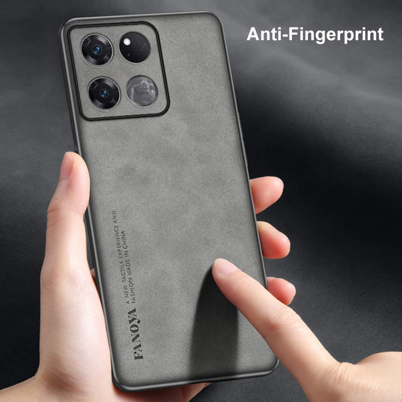 Premium PU Leather Phone Case - Elegant Business Silicone Protection Cover