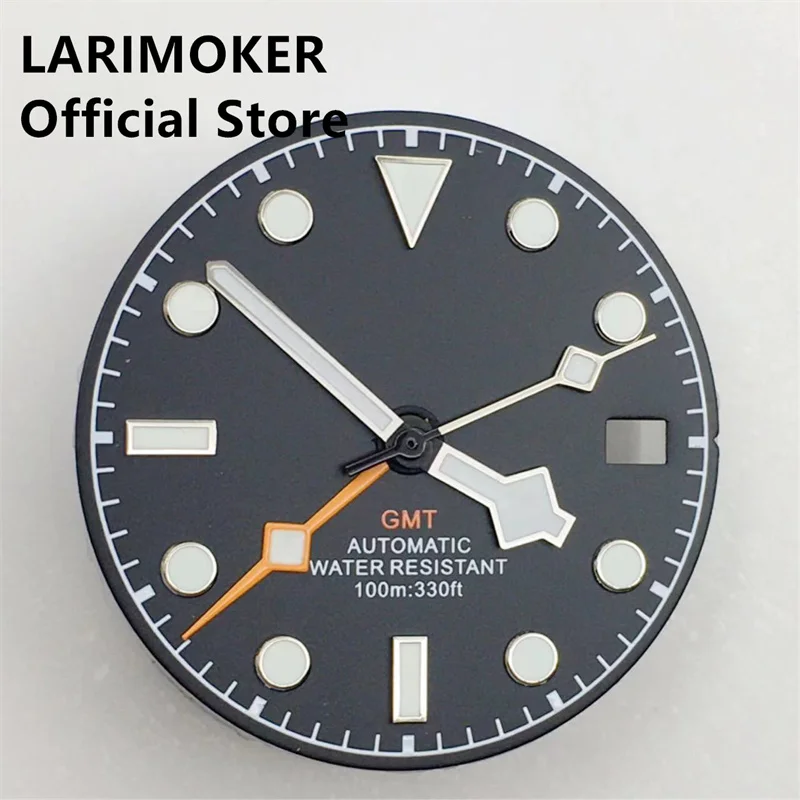 

Часы LARIMOKER Новинка 2023 года 29 мм черные синие белые Циферблат Индекс кромки подходит для NH34 NH34A механизм