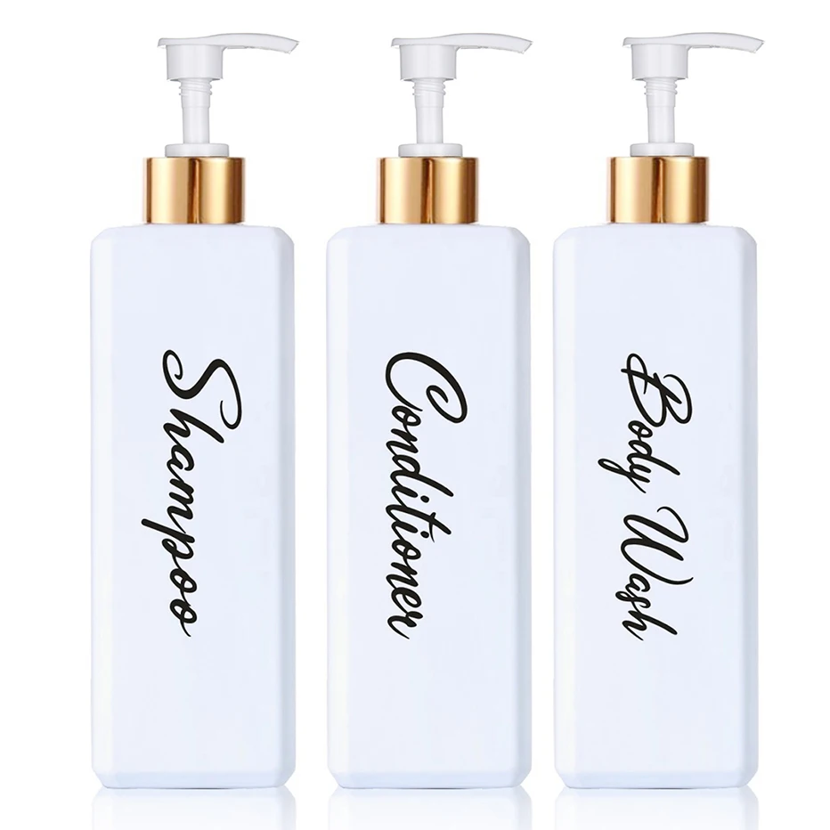 DispenserriutilizzabileperShampooebalsamoconpompabagnodoccia