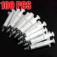 5ML With OPP Nutrient Mini Syringe Measuring Tool Pet Feeding Disposable Injector Plastic Syringe Without Needle 5ML 100Pcs/Set 1