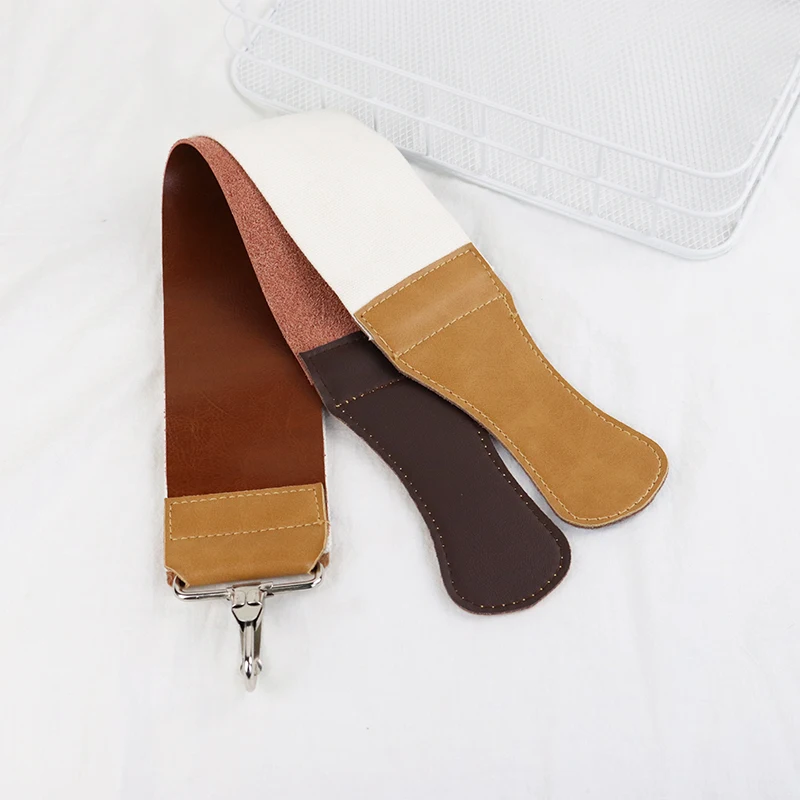 

Wear-resistant Men Shaving Leather Canvas Strap Barber Straight Razor Cutter Scraper Cloth Double Layer Sharpening Strop Belt