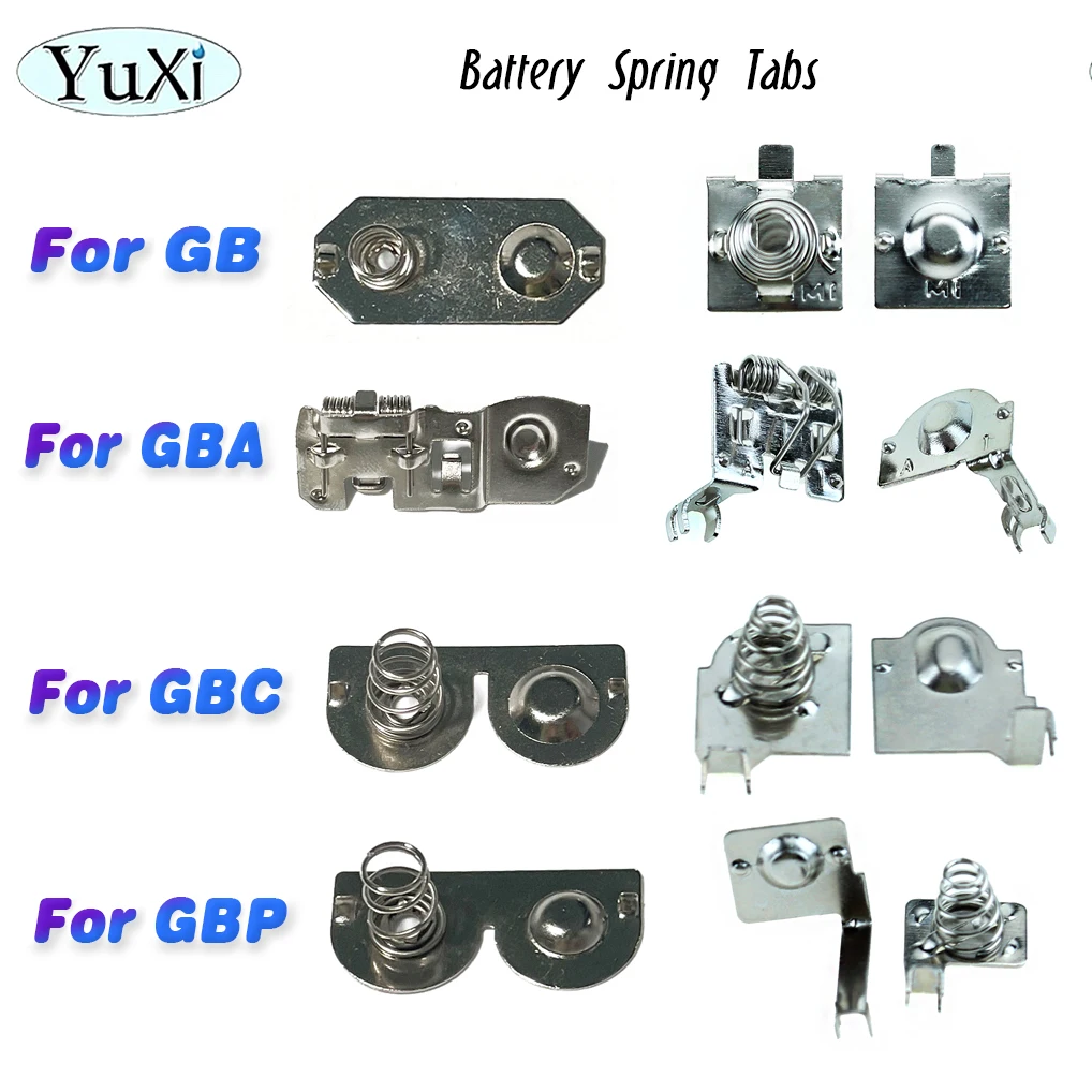 Terminali Batteria Contatti A Molla Sostituzione Molla Batteria Per Gba Gbc Gb Gbp Per Nintend Game Boy Advance Game Console