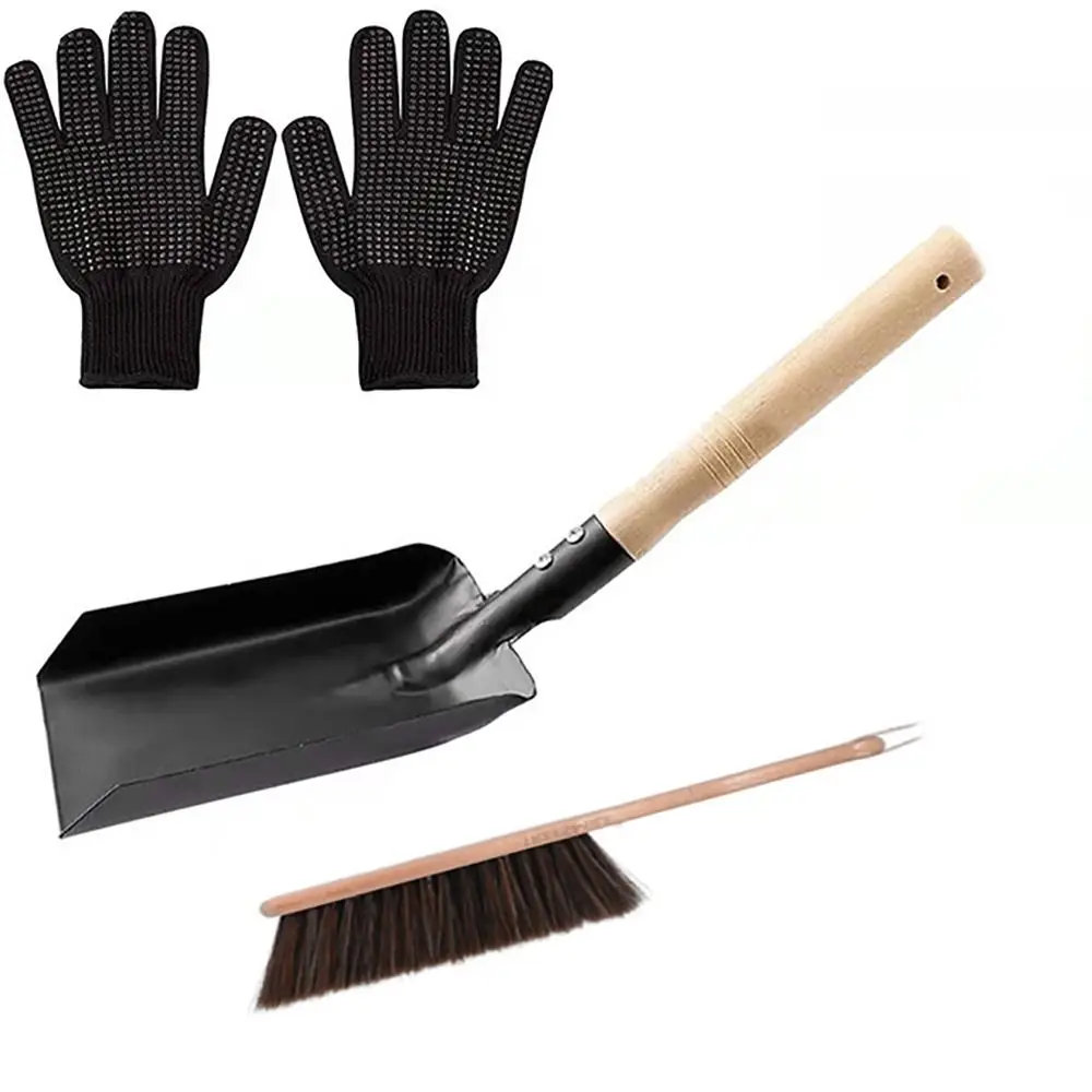 

Fireplace Tools Fireplace Ash Shovel Accessories Universal Cleaning Hearth Brush Set Firepit Tool Hearth Tidy Set Home