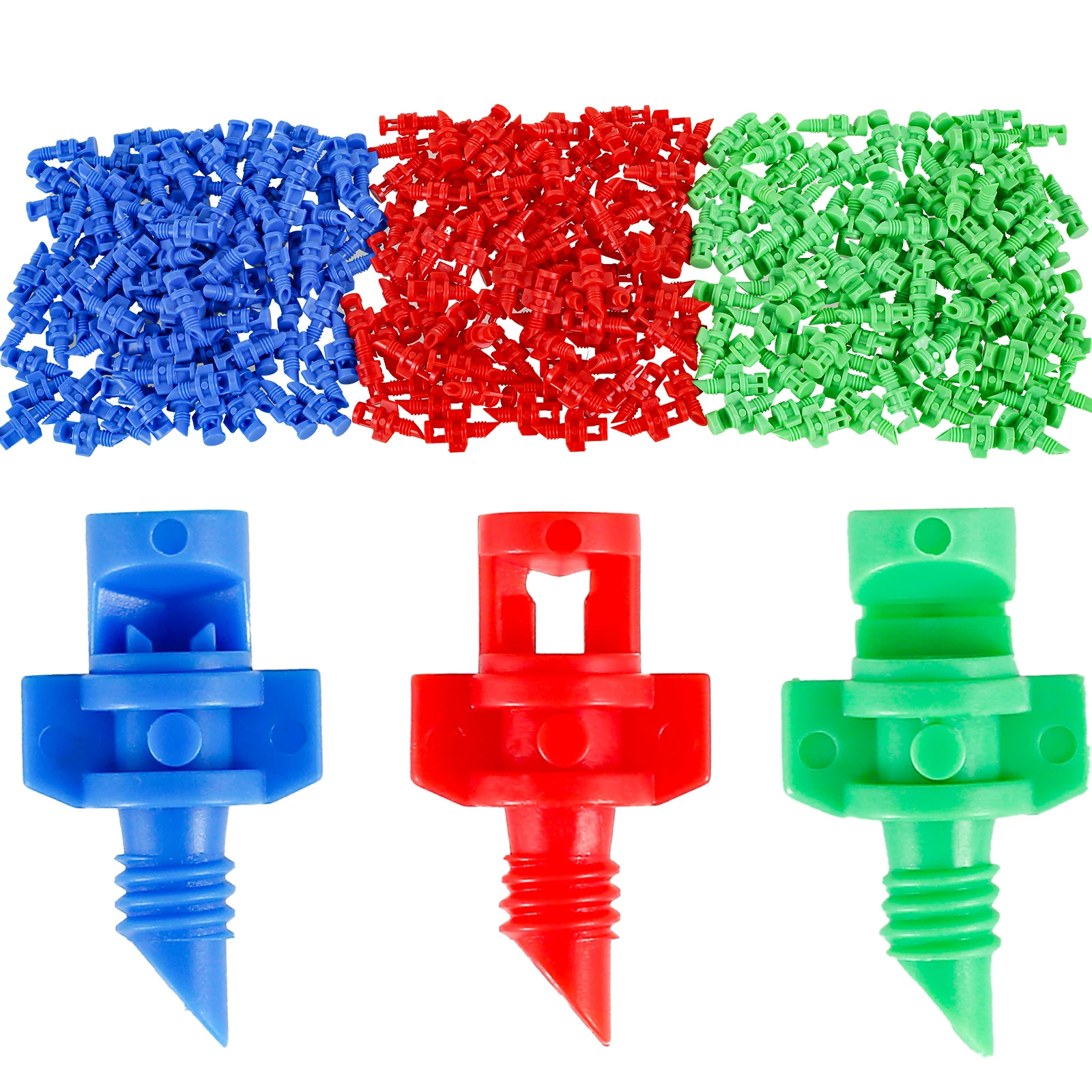 Refraction Nozzle 300Pcs 90/180/360 Degree Garden Drip Irrigation Sprinkler