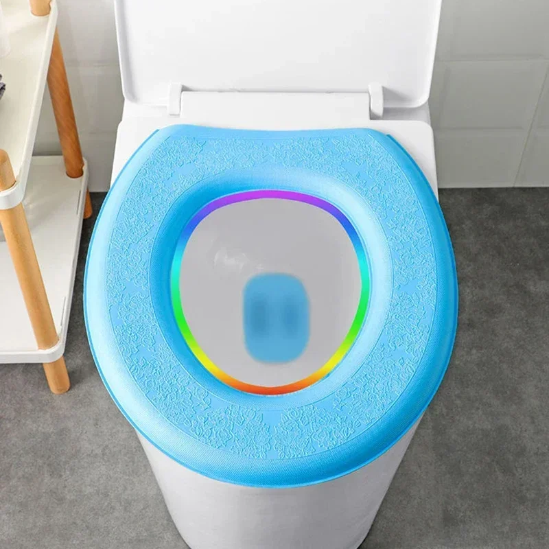 O-shape Toilet Seat Cover Washable Closestool Mat Toilet Cover Accessories toilet seat cover