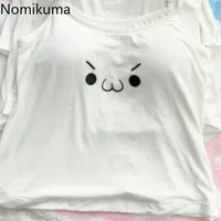 Haut court en coton imprimé dessin animé, gilet sans manches pour femmes, vêtements d'été à la mode, mignon coréen Y2k, débardeurs 2025 Ropa Mujer 49B692 3