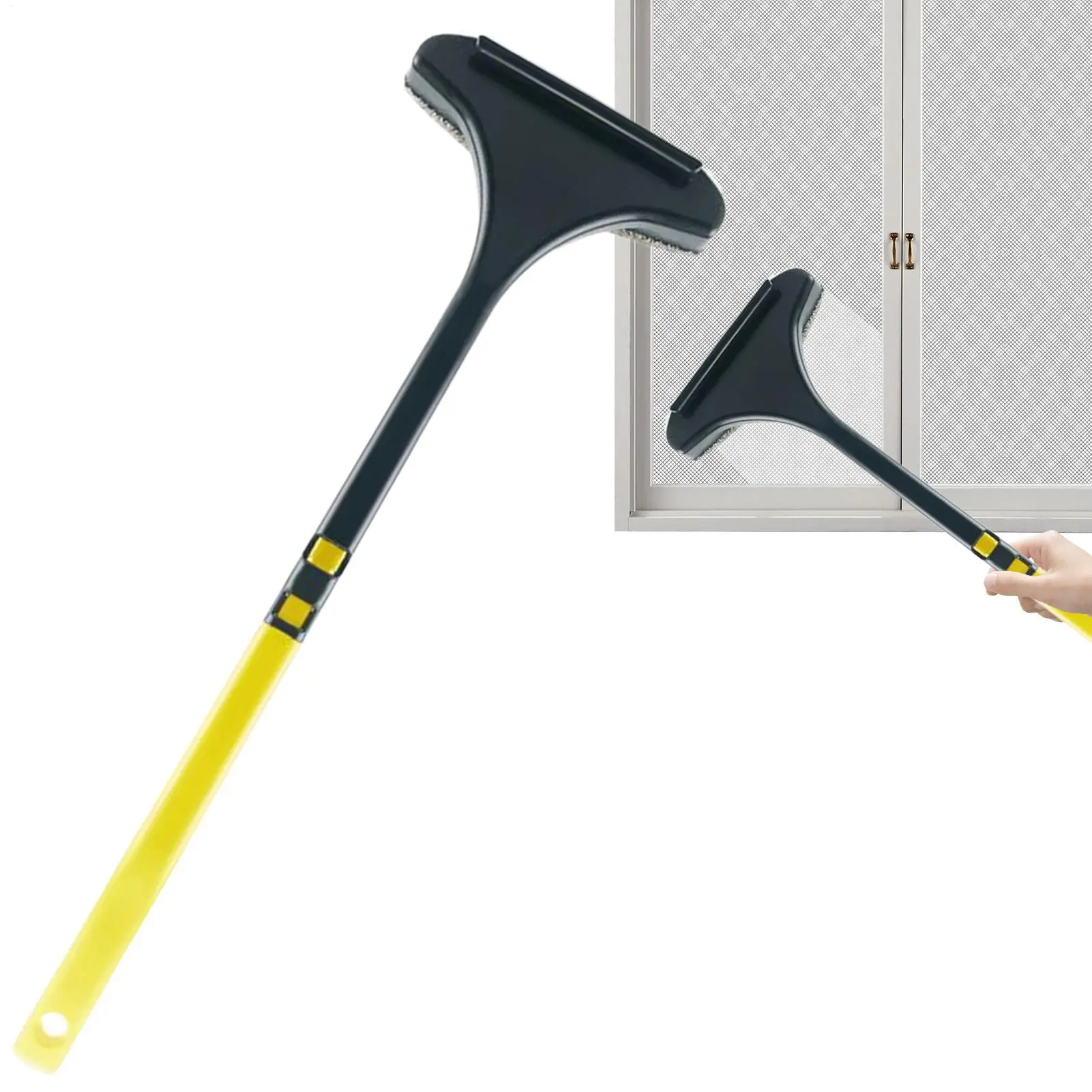 Window Screen Cleaning Brush Glass Scraping Brush for Home 2-in-1 Kitchen Screen Cleaner Tool Mirror Stain Removal Supplies tool