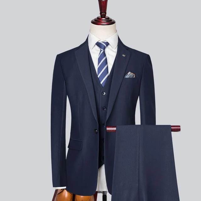 Slim Fit French Blue Two Piece Suit GB-188 – Italy Direct