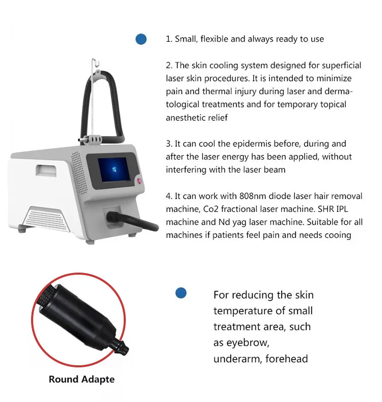 Air Skin Cooler Cold Wind Cryo Zimmer Laser Cold Air Cool System Skin  Cooling Machine For Laser Treatment - AliExpress