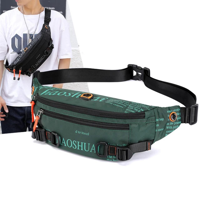 Fanny Pack Black Waterproof Money Belt Bag Men Purse Teenager's Wallet Belt  Fashion Bum Bag Travel Crossbody Chest Bags Unisex - Crossbody Bags -  AliExpress