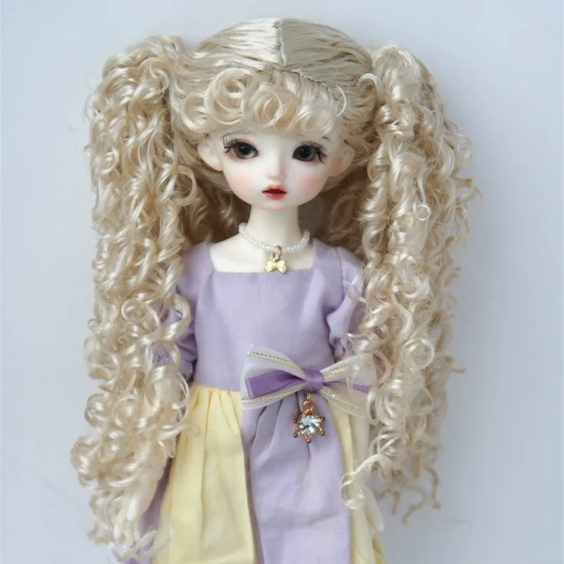 

Jusuns JD741 1/6 1/4 1/3 Twins Long Curling Soft Synthetic mohair BJD Wigs YOSD MSD SD DOD QBaby Blythes Doll accessories