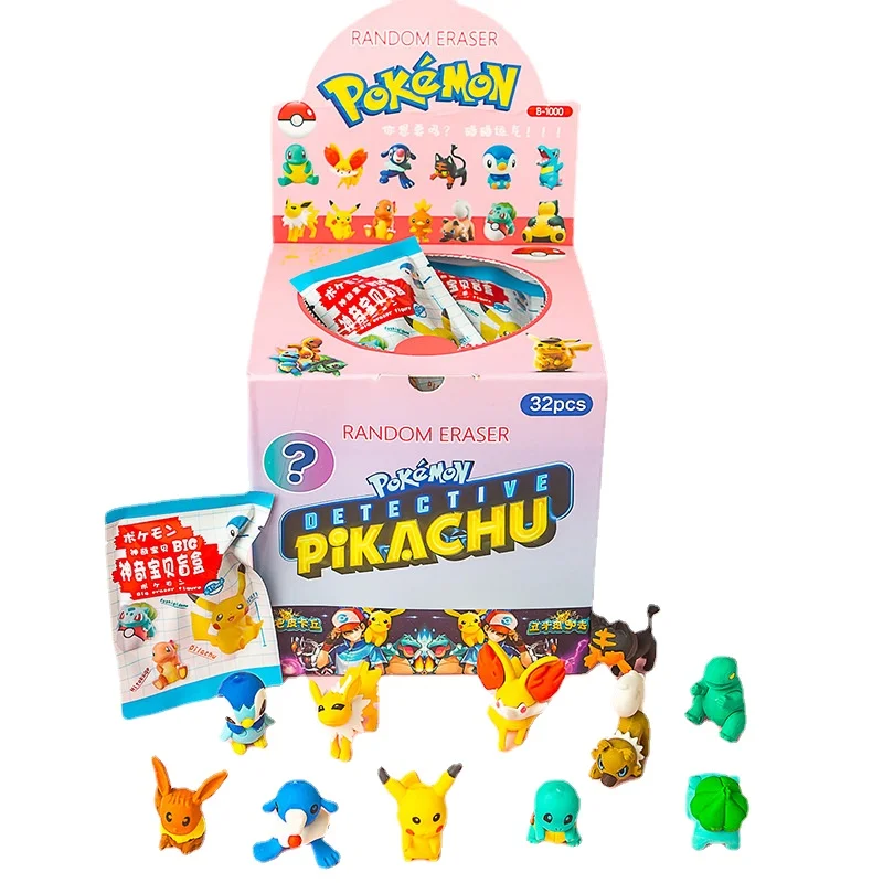 

32pcs Pokemon Figures Blind Bag Pikachu Toys Mini Figures Model Anime Kids Doll Birthday Gifts Blind Box Set