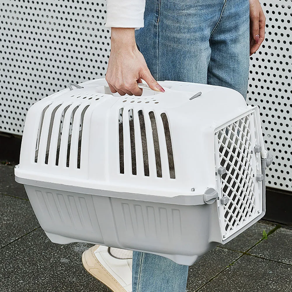 thumbnail image 5 of Caja de transporte portátil para mascotas, para exteriores, para gatos, para coche, para perros pequeños, suministros para mascotas, 5 of 5
