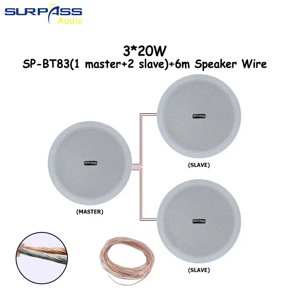 نظام الصوت المنزلي 8 بوصة بلوتوث بدون إطار نشط 20...