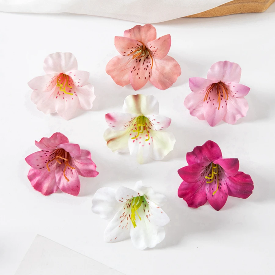 10 Stück künstliche Blumen aus Seide, Schmetterling, Orchidee, Hochzeit, Zuhause, Outdoor, Bogen, Dekoration, Zubehör, Brosche, DIY-Weihnachtskranz