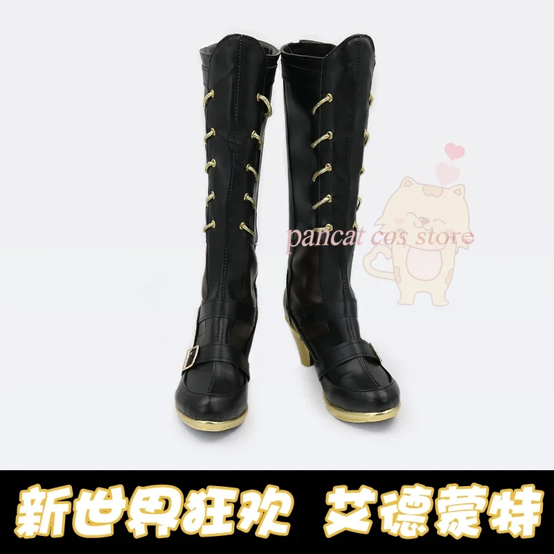 

Edmond Nu: Carnival Cosplay Shoes Comic Anime Game Cos Long Boots Cosplay Costume Prop Shoes for Con Halloween Party