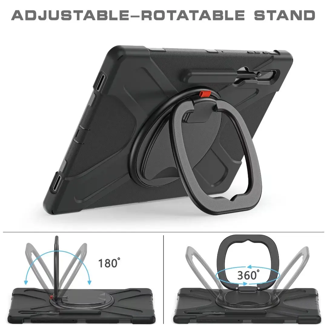 caixa de rotação da tabuleta para samsung galaxy tab ultra plus lidar com resistente capa protetora