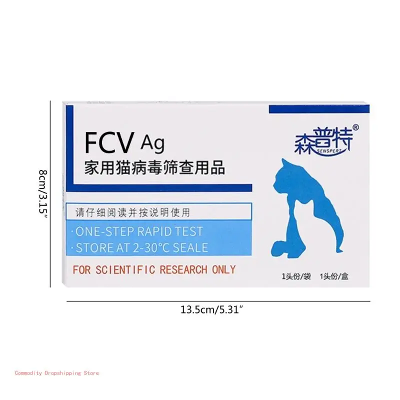 Dog Distemper Parvovirus Detection Card Pet CDV FPV CPV CCV Test Strip For Dog Virus Detection Card