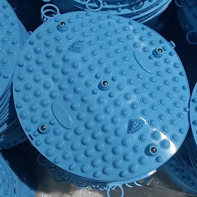 Foot Yoga Acupressure Board Massage Mat Muscle Relaxation Round ExercisePad Foot Step Through the Meridian Fitness Physiotherapy 4