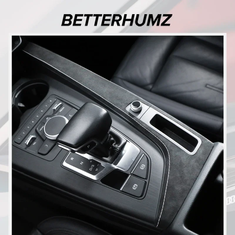For Audi A4 B9 A5 2017-2024 Make of Alcantara Center Console Gear Shifter Panel Side Trim Strip Sticker Car Interior Accessories - AliExpress 