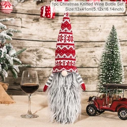 Festive Christmas Wine Bottle Cover Decoration - Elegant Holiday Ornament and Gift Idea (XS0123 - 30)