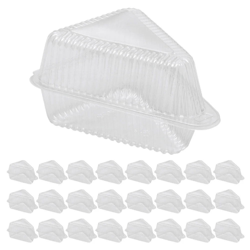 Disposable Containers Baking Cake Box Triangular Cake Box Carrier Cake Boxes Container Disposable Containers with Lids