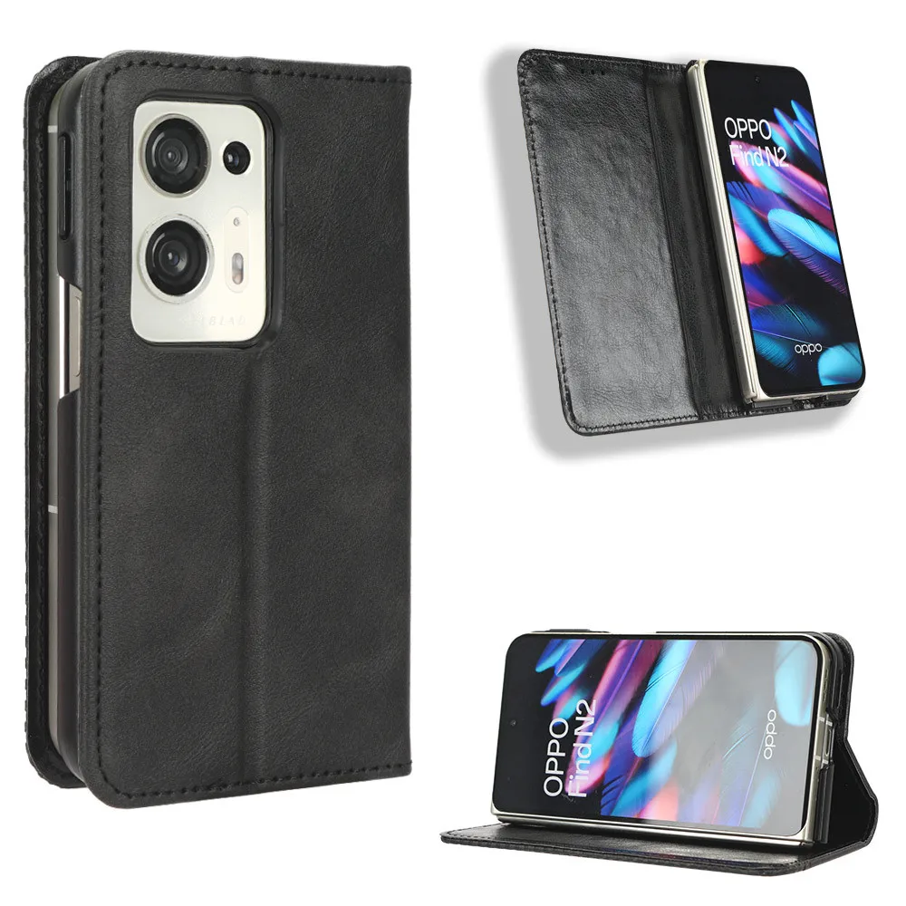 Per Oppo Find N2 Case Luxury Flip Pu Custodia In Pelle Per Oppo Find N2 N 2 Findn2 Borse Protettive Per Telefono