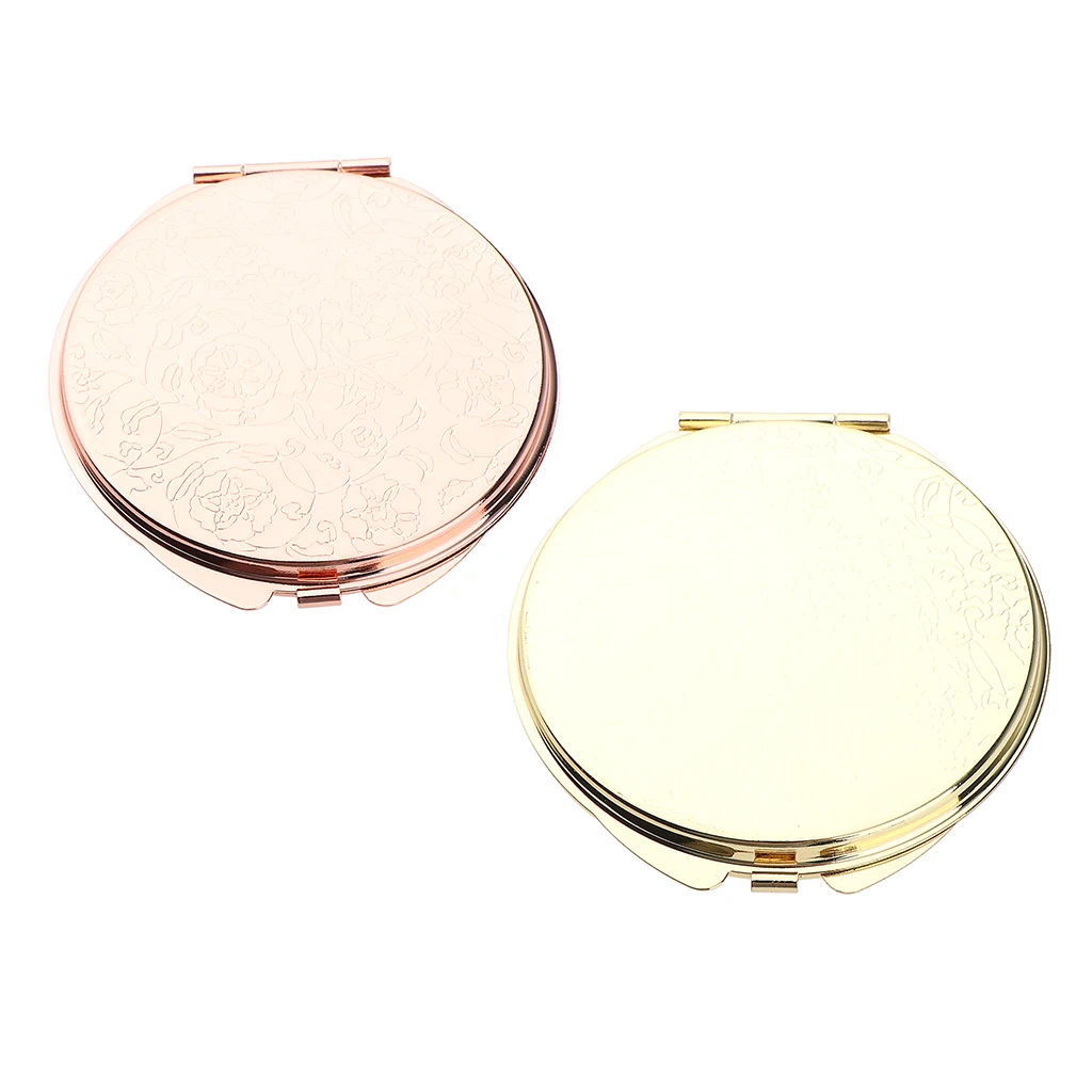 Compact Makeup Mirror Cosmetic Magnifying Make Up Mirror for Purse Travel Bag Home Office Mirror