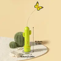 Interactive Cat Toy 2 Mode Rechargeable Self-Play Detachable Rod With Suction Cup Cat Enrichment Toys For Home Furniture Couch 6
