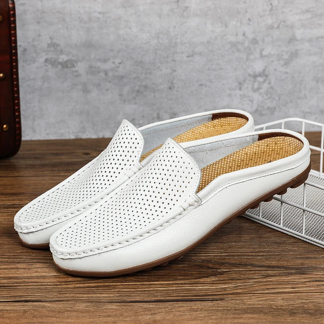Men Casual White Shoes Driving Loafers  Men Shoes Summer Moccasin White -  White - Aliexpress