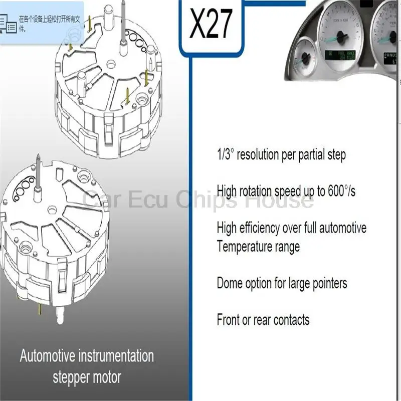 For GM Instrument Cluster Gauge Stepper Motor Repair Kit X27 168 Fits 03-06 GM Chery car