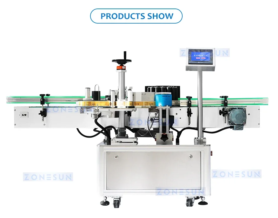 ZONESUN ZS-TB130 Automatic Round Bottle Labeling Machine