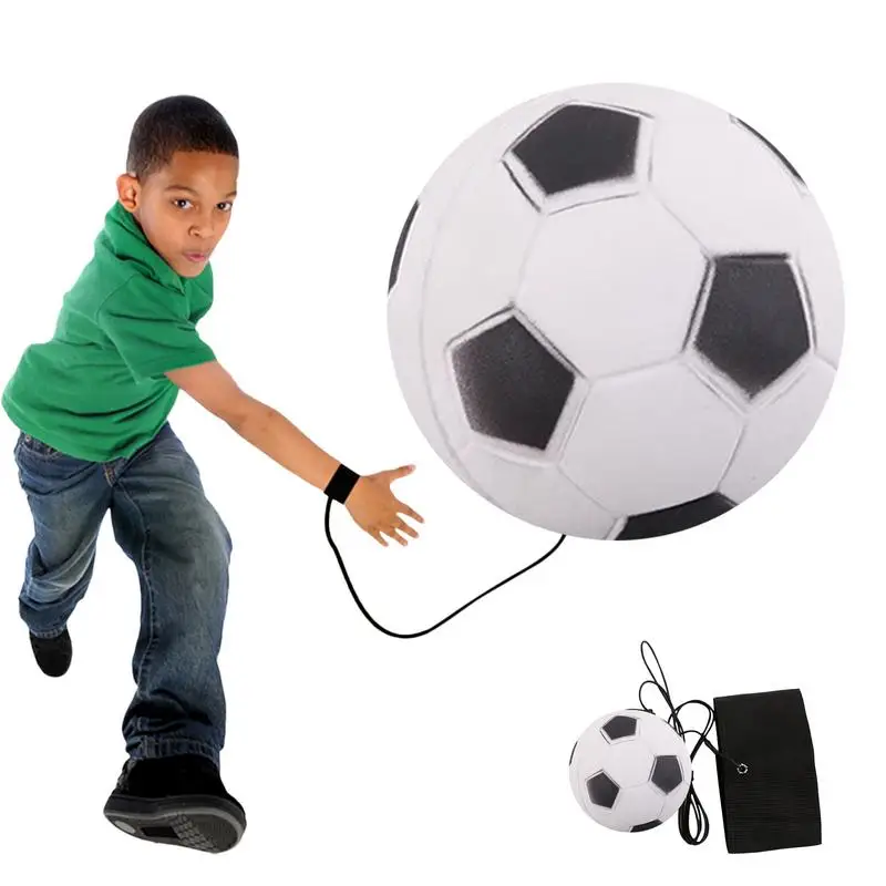 

Rubber Sport Ball Rubber Bouncy Sports Return Ball With Wrist Strap Reusable Wrist Elastic String Rebound Bouncy Balls For Boys