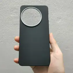 Hard PU Skin Slim Protective Back Cover Case - Full Cover Phone Shell Housing for OnePlus 13 (Black)