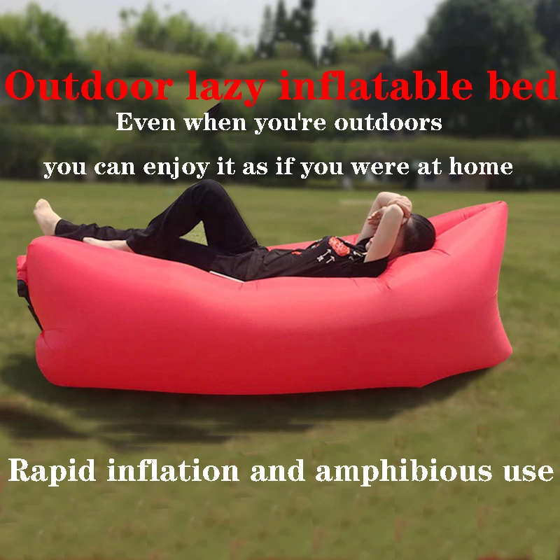 

Outdoor Air Mat Bed Rest Camping Swimming Air Mat Amphibious Lazy Sofa Quick Inflation Multi-Purpose Inflatable Bed