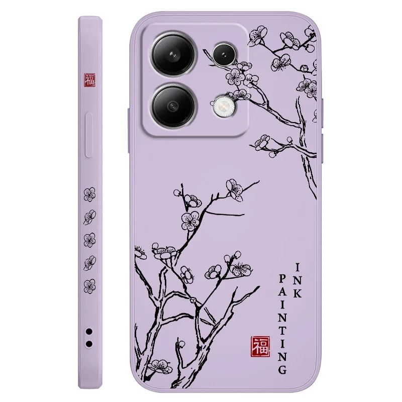 Fragrant Flowers Liquid Silicone Phone Case Cover