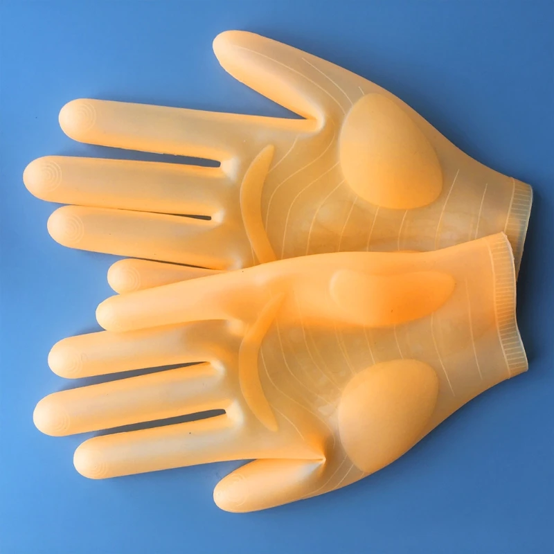 1Pair Reusable Silicone Protective Gloves For Resin Casting