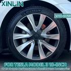 Performance-Style 18″ Wheel Hub Covers for Tesla Model 3 (2018-2023) | ABS Protective Rim Caps