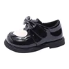 Girls Bowknot Princess Shoes 2024 New Spring Soft Bottom Children Baby Leather Shoes Kids Cute Heart Shape Single Shoes Toddler 5
